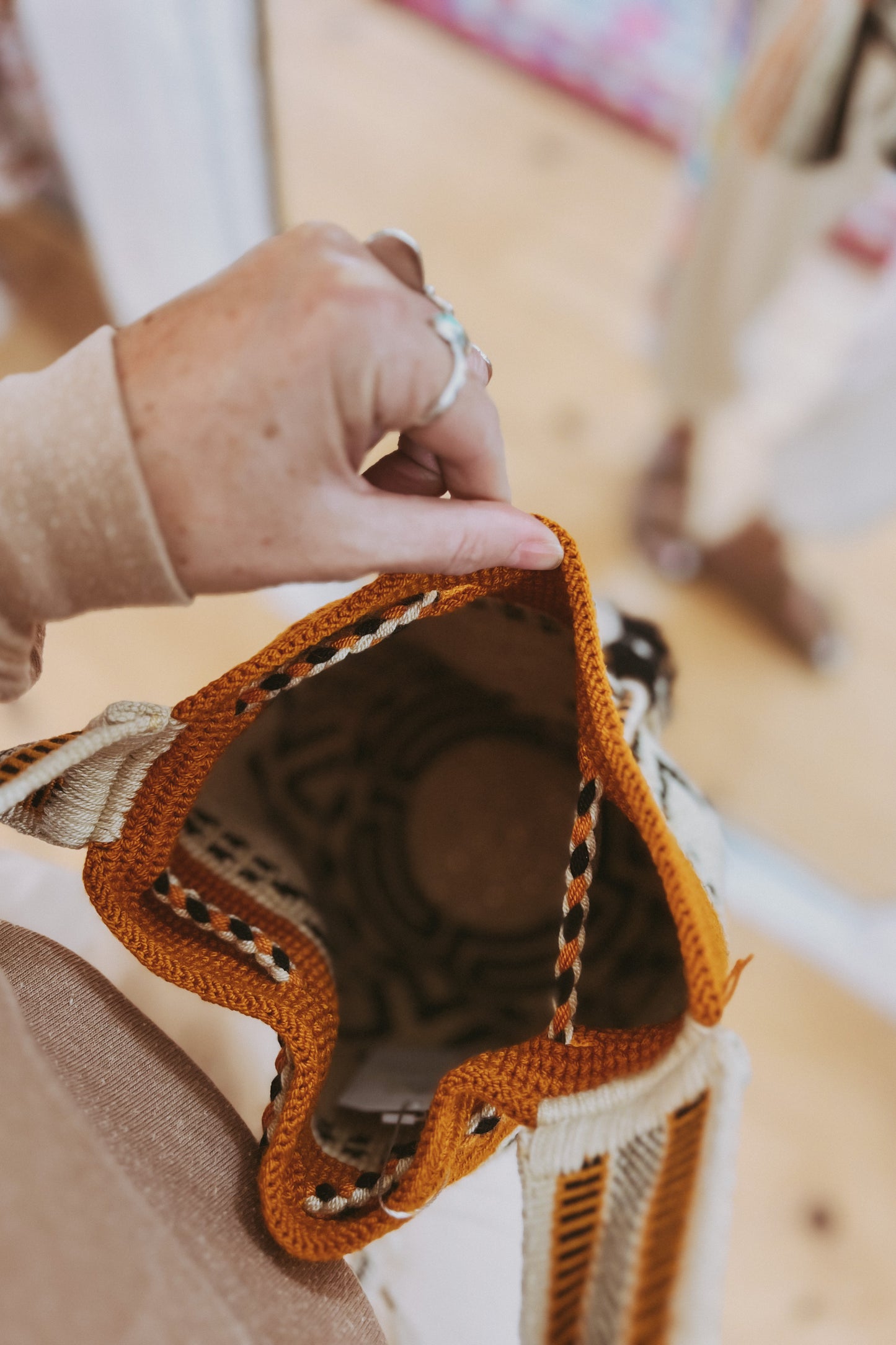 Hand Woven Bucket Bag