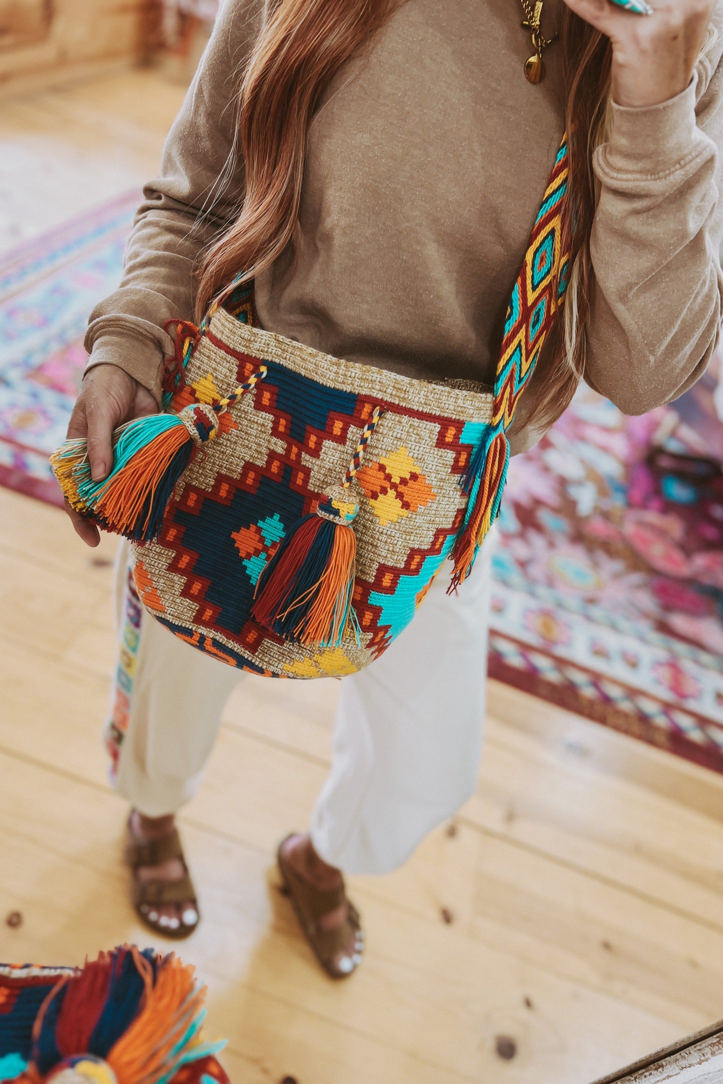 Hand Woven Bucket Bag