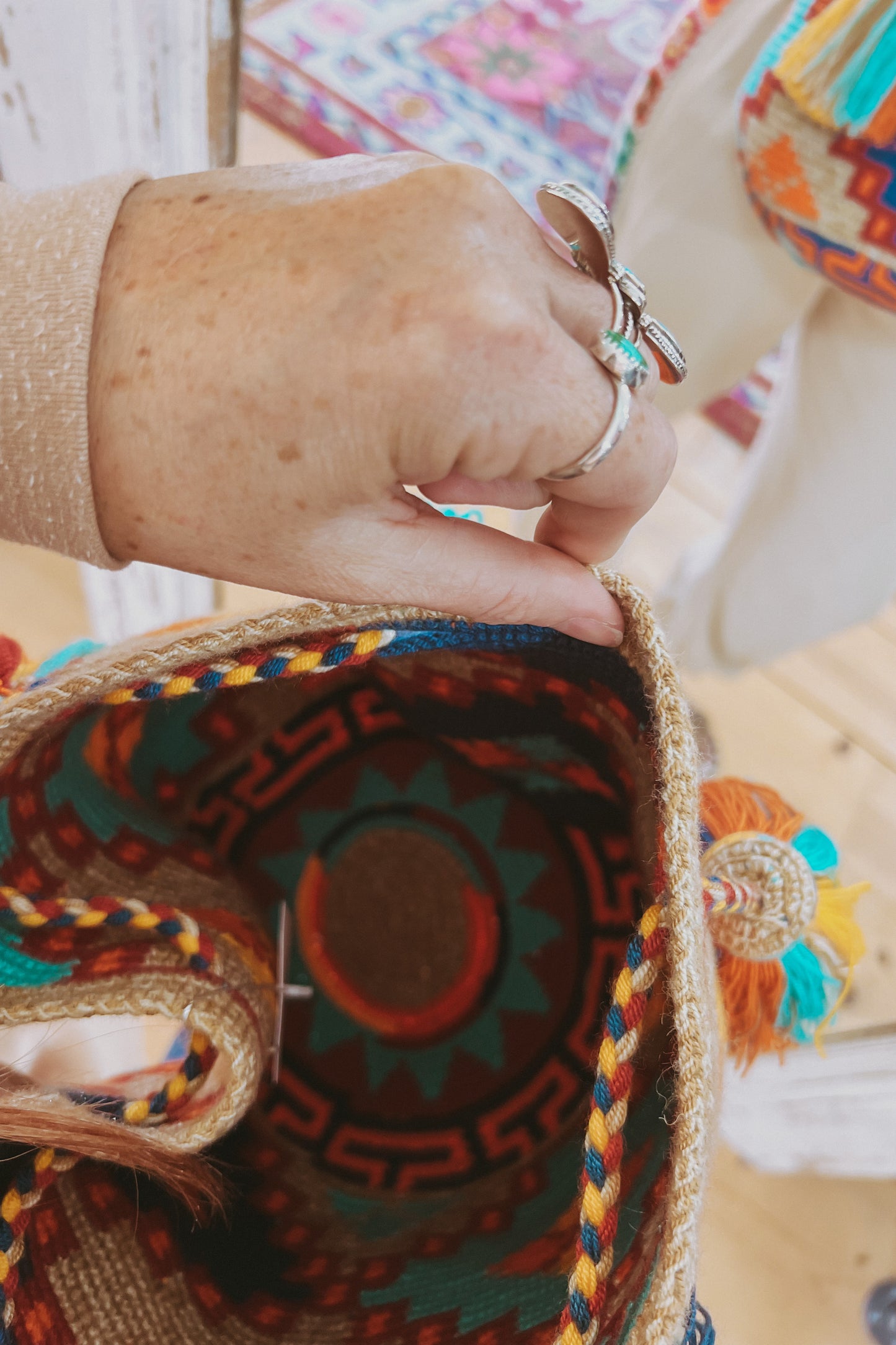 Hand Woven Bucket Bag
