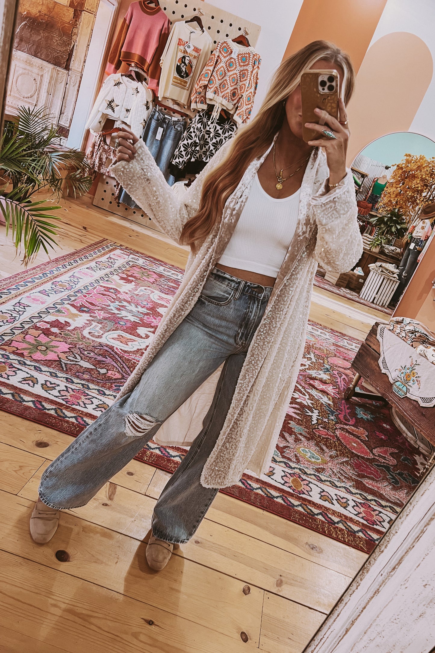 Afterglow Sequin Duster