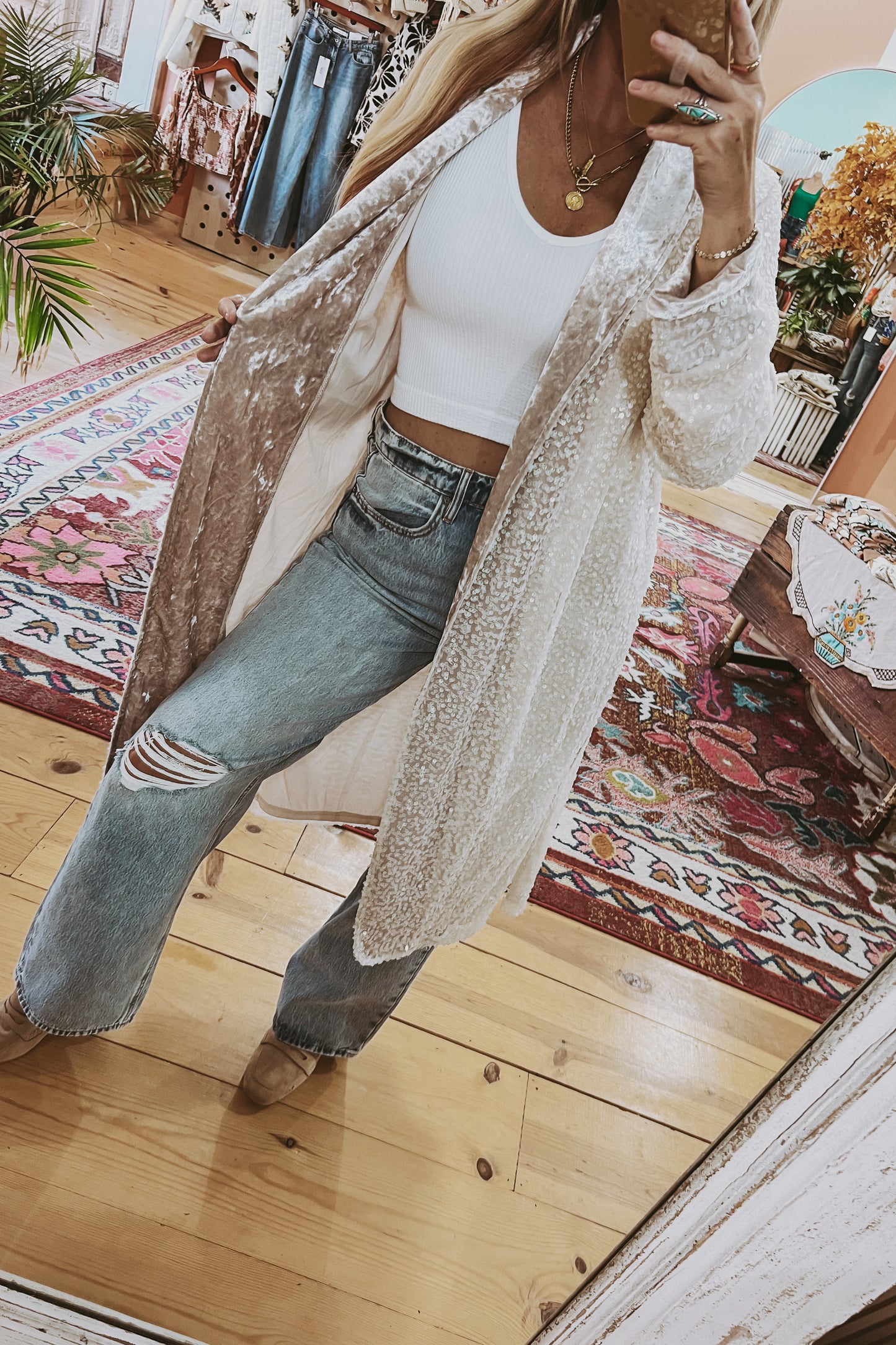 Afterglow Sequin Duster