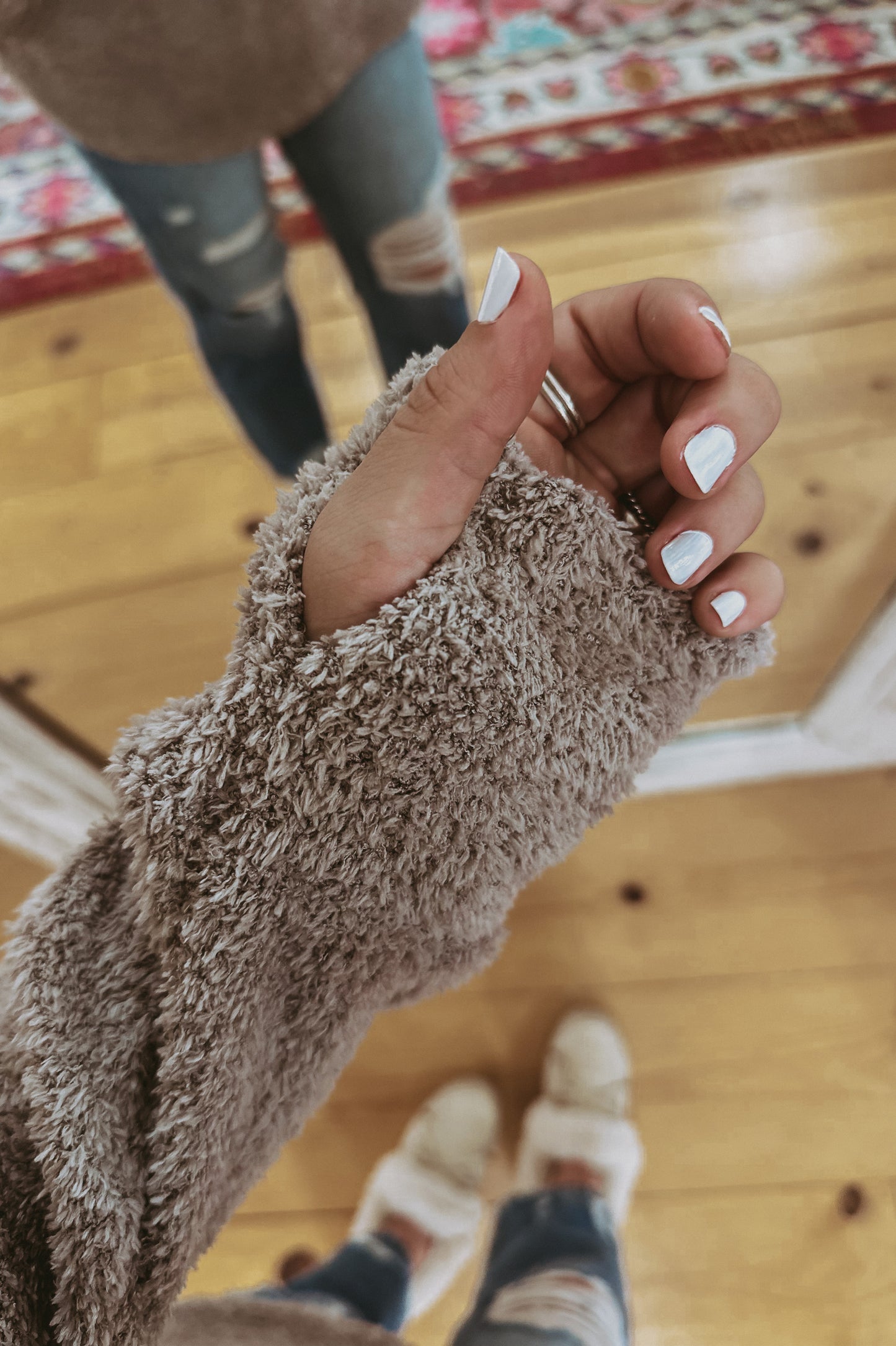 Plush Knit Turtleneck Pullover