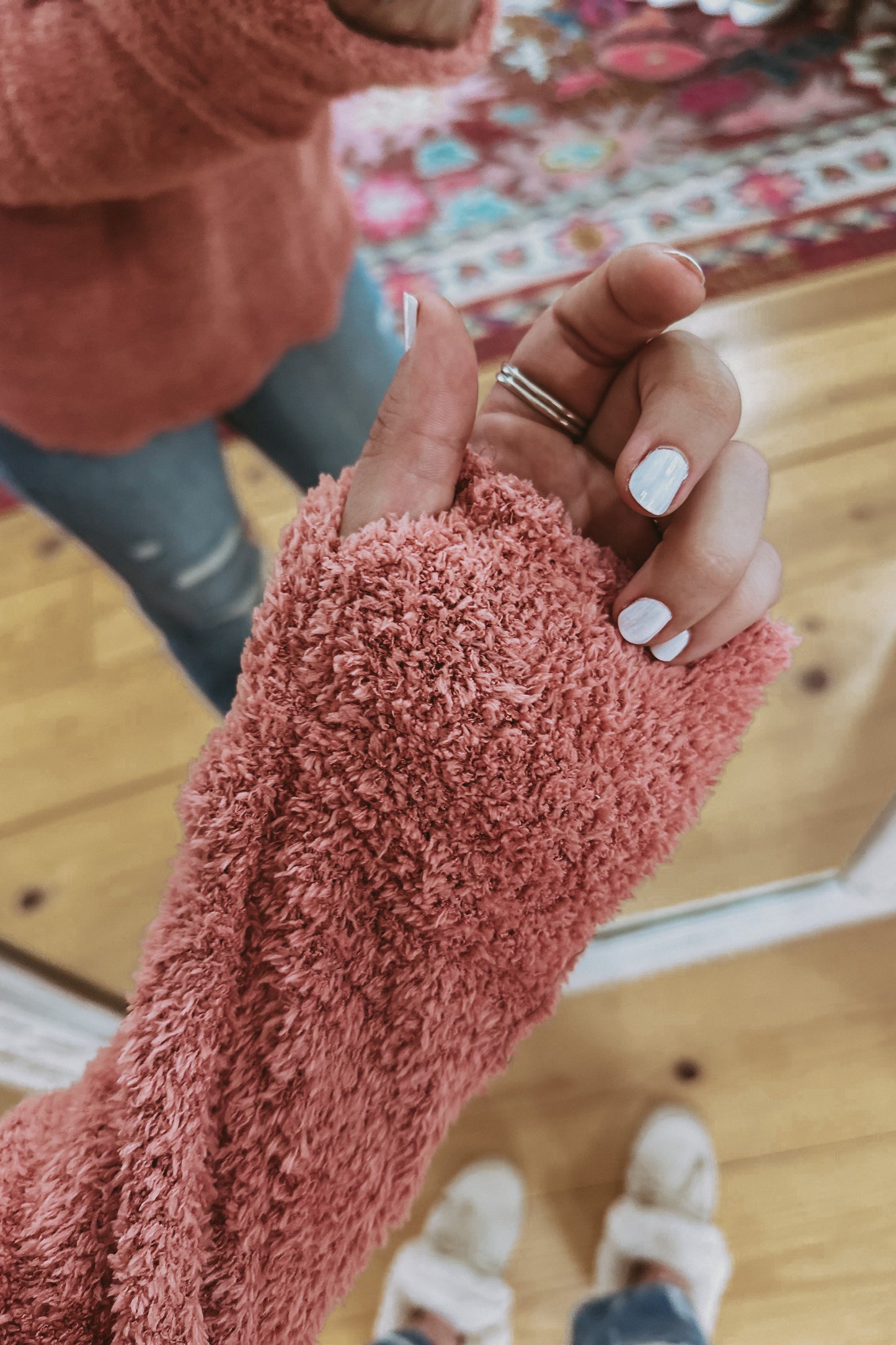 Plush Knit Turtleneck Pullover