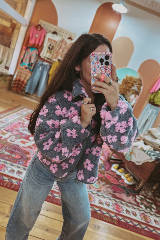 Flower Power Sherpa Jacket