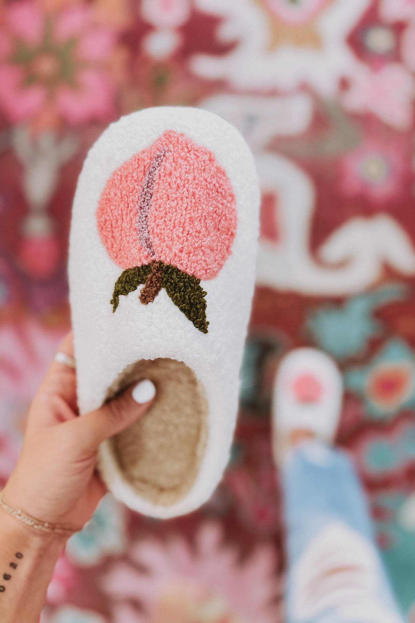 Peachy Keen Sherpa Slippers