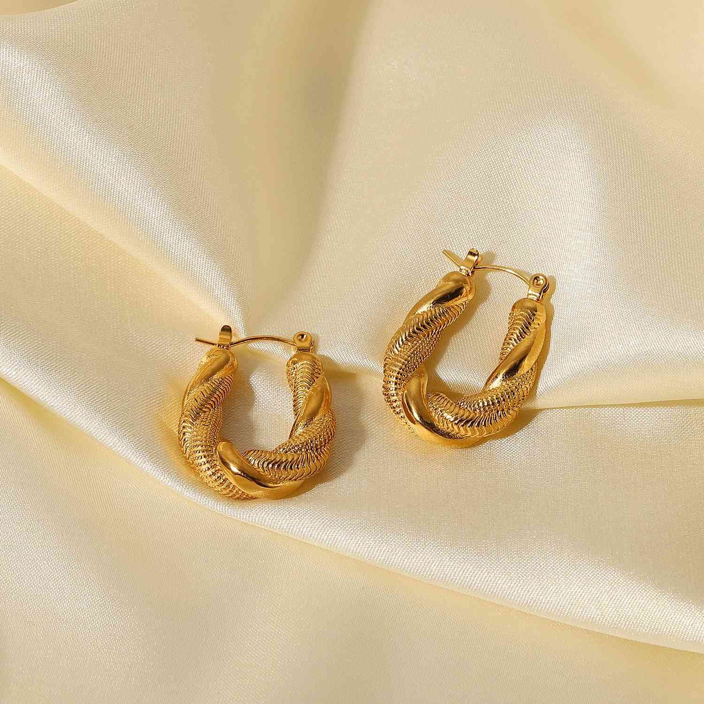 Birdie & Fern Twisted Hoop Earrings
