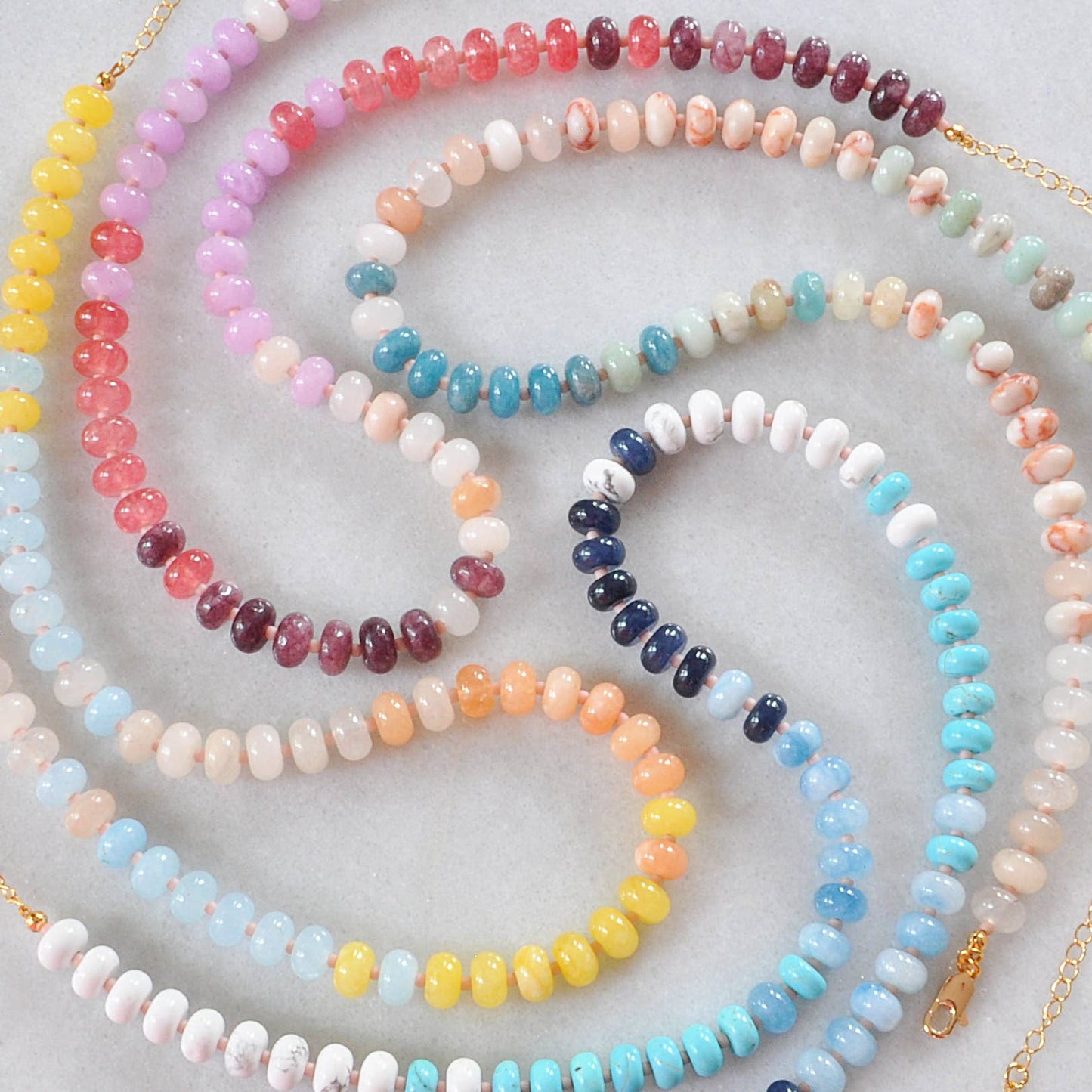 CAPE MAY Chunky Candy Gemstone Necklace