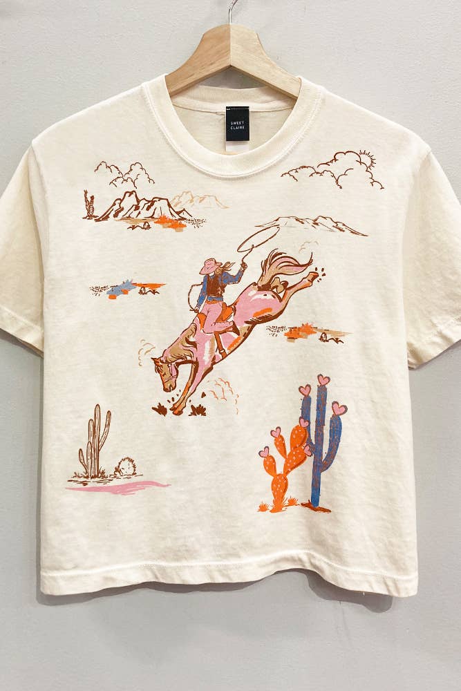 Bronco Babe Cropped Tee