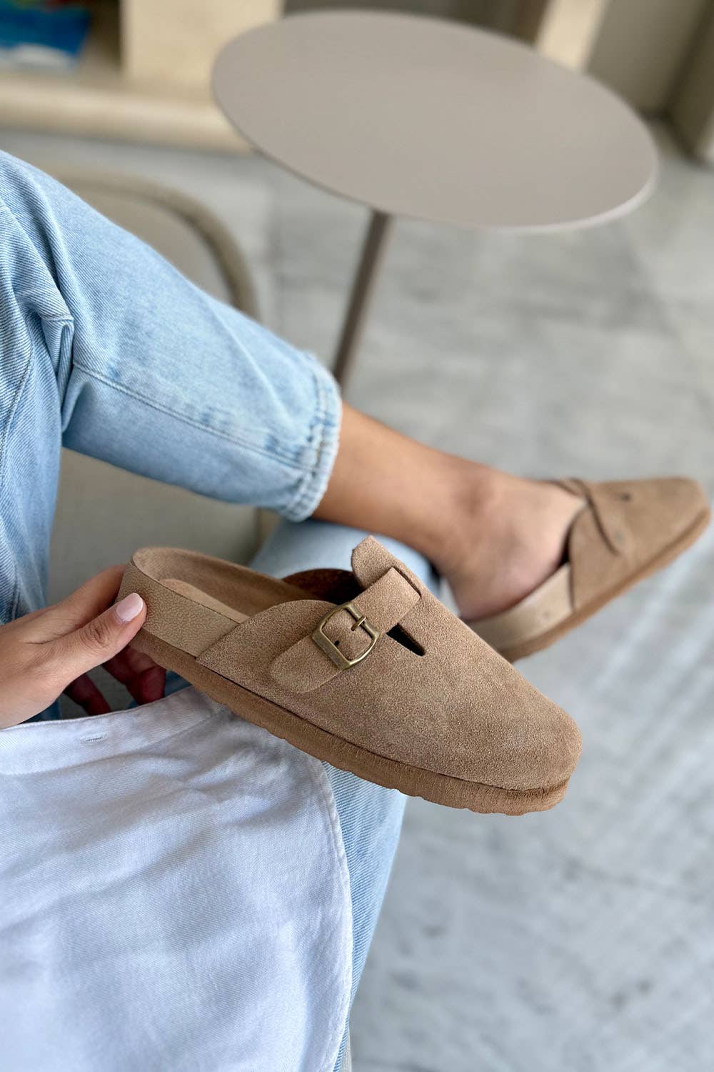 The Teli Suede Clog