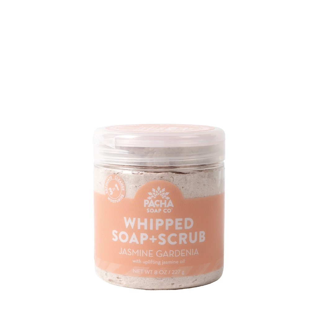 Jasmine Gardenia Whipped Soap + Scrub
