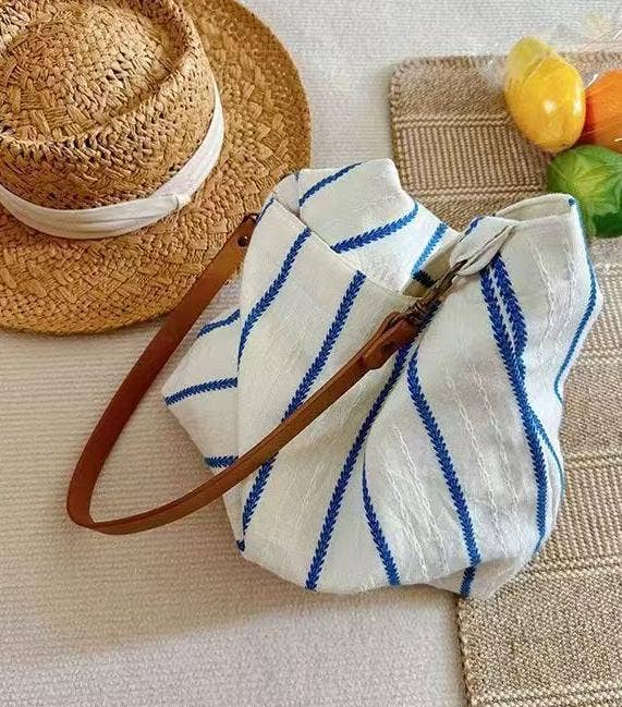 Salt + Linen Shoulder Bag