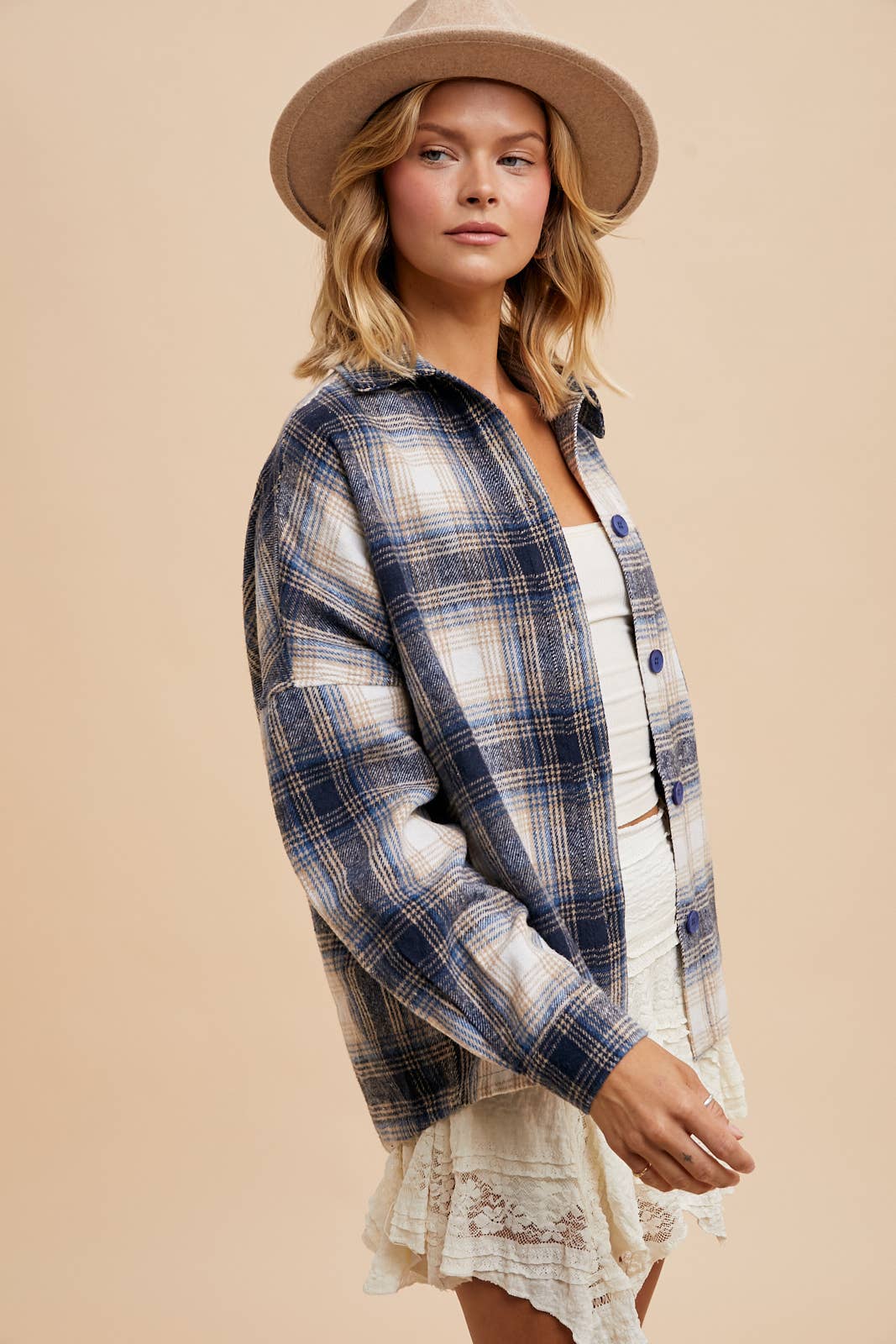 Prairie Skies Plaid Shacket
