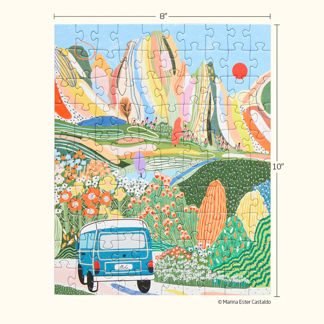 Day Tripping 100 Piece Mini Puzzle
