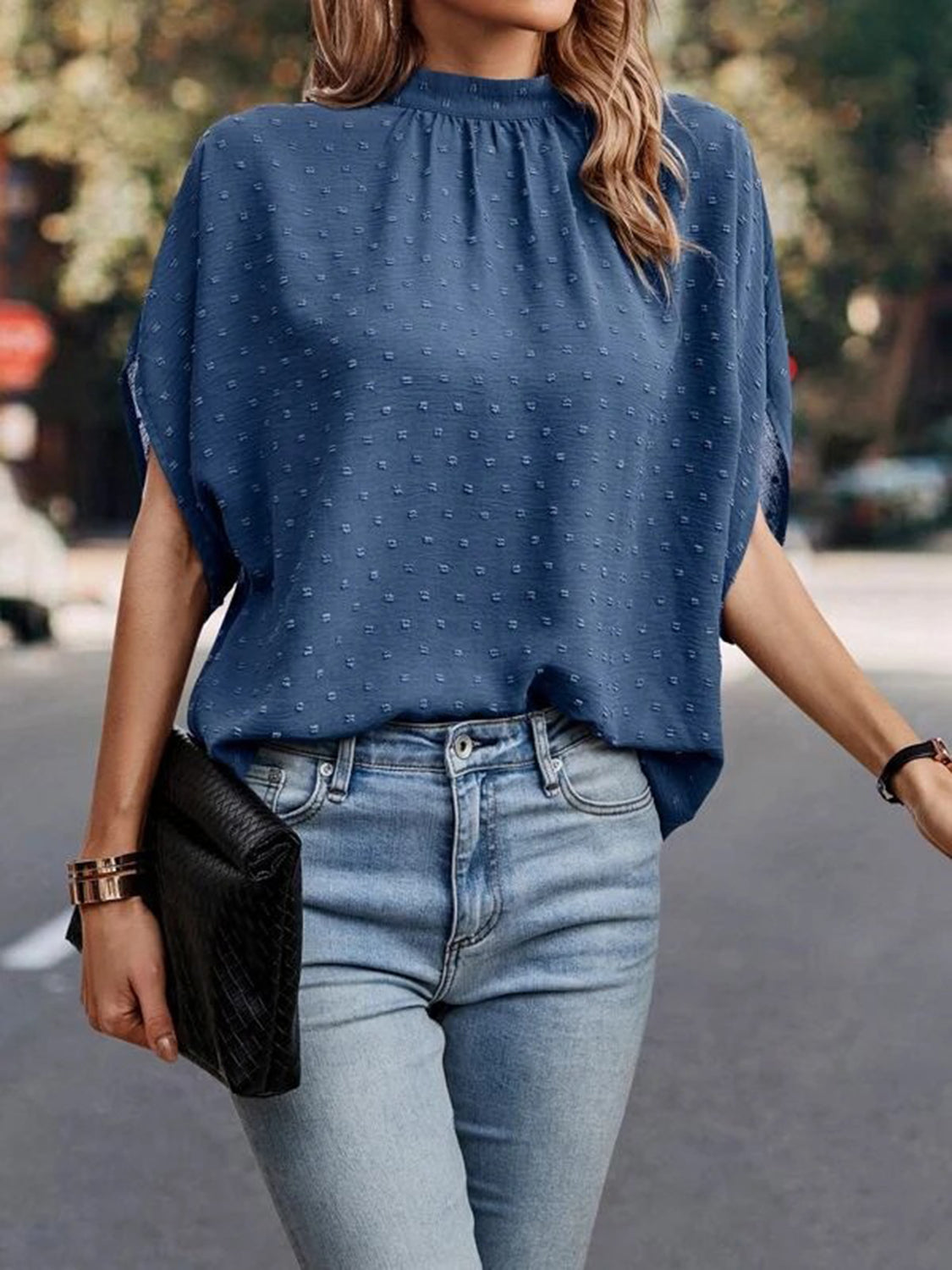 Soft & Breezy Swiss Dot Blouse
