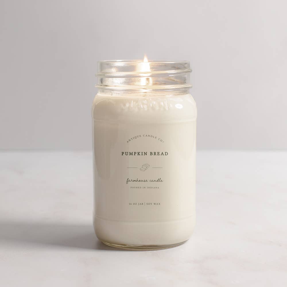 Antique Candle Co.® - Pumpkin Bread - Soy Wax Mason Jar Candle