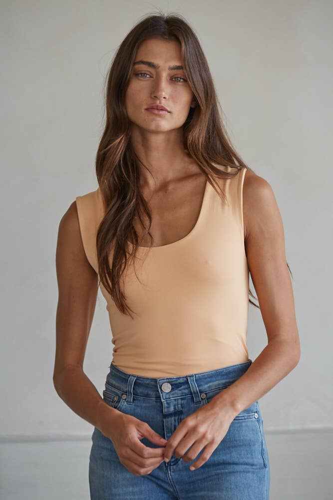By Together - S1187N | Double Layered Seamless Top