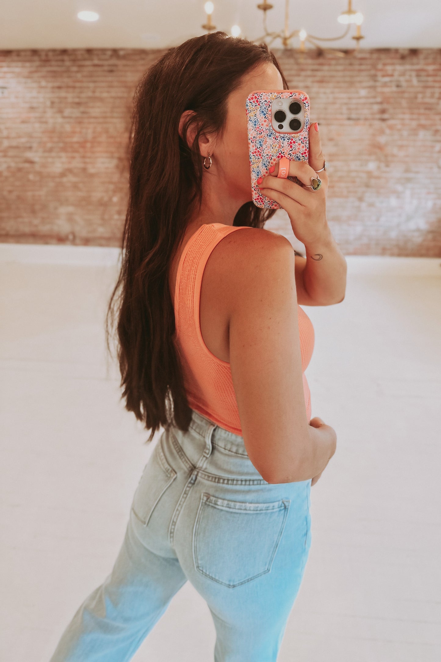 Waffle Ribbed Cropped Cami