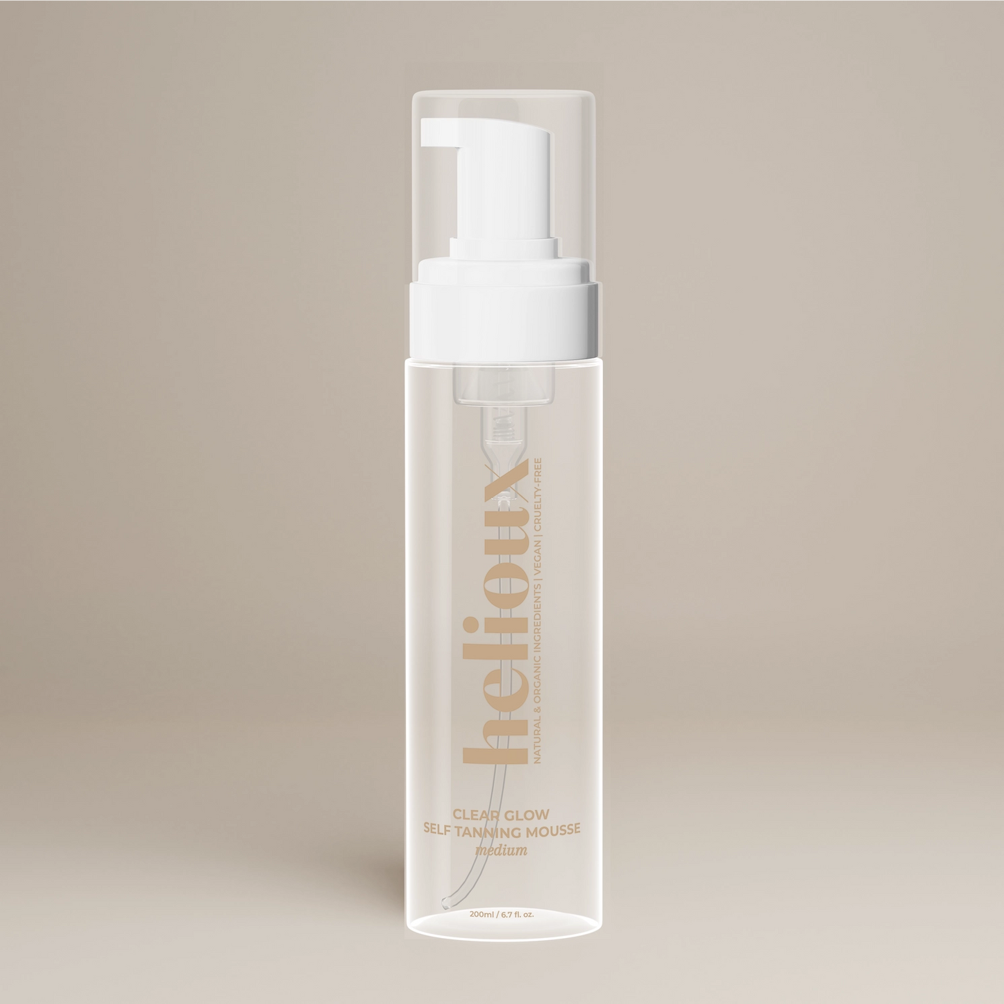 Helioux® Clear Glow Self Tanning Mousse