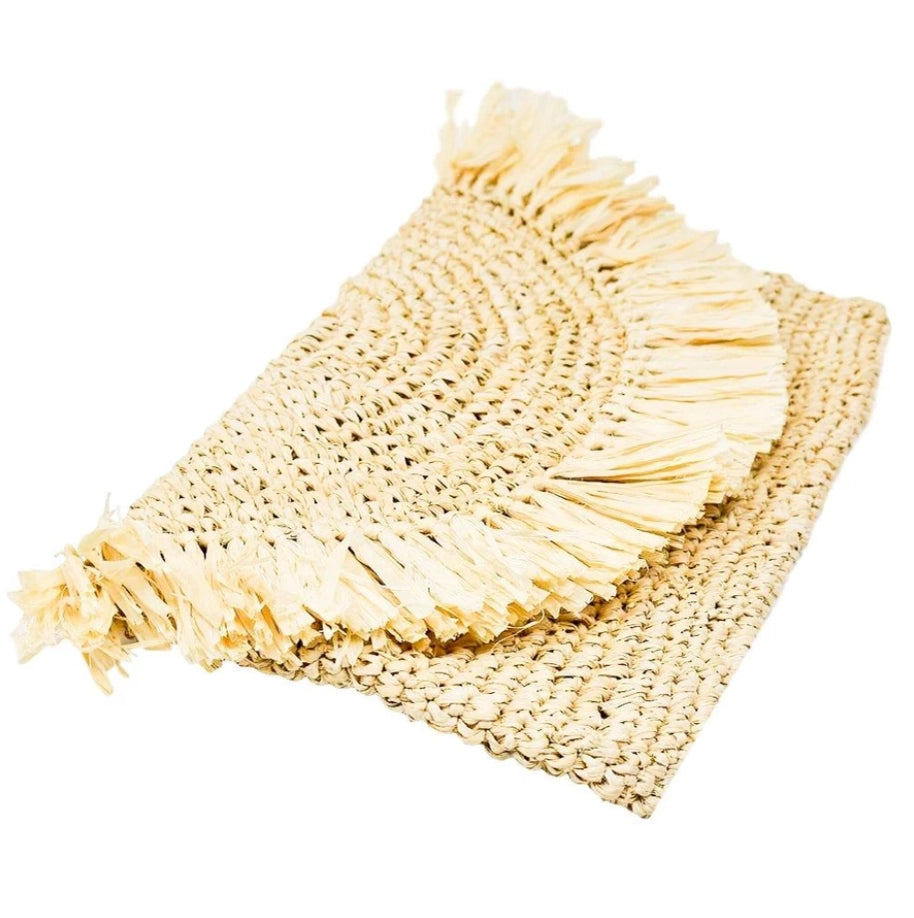 The Lark Straw Clutch