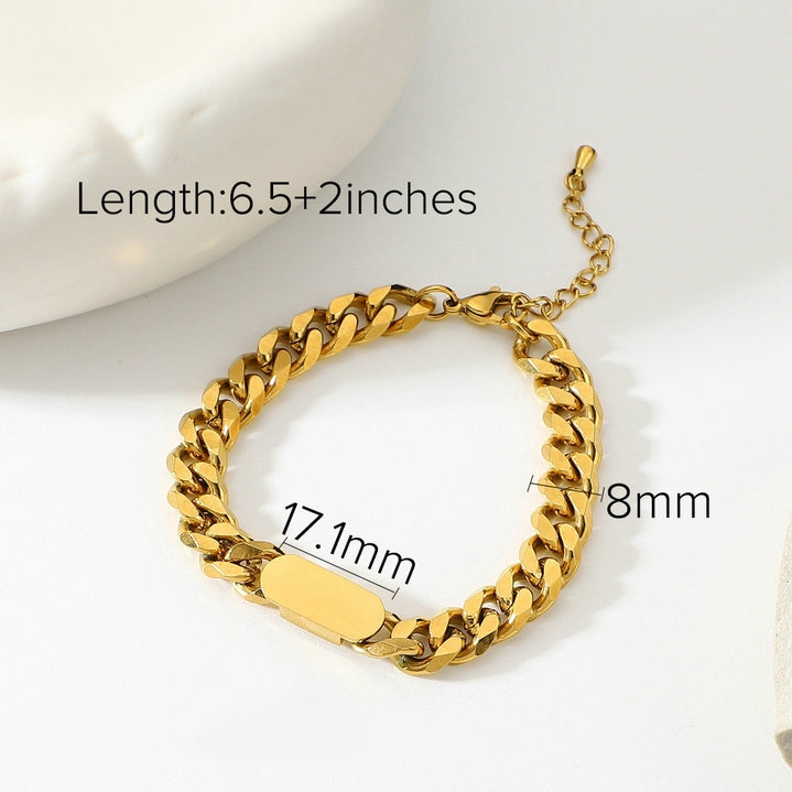 Birdie & Fern Cuban Link Bracelet