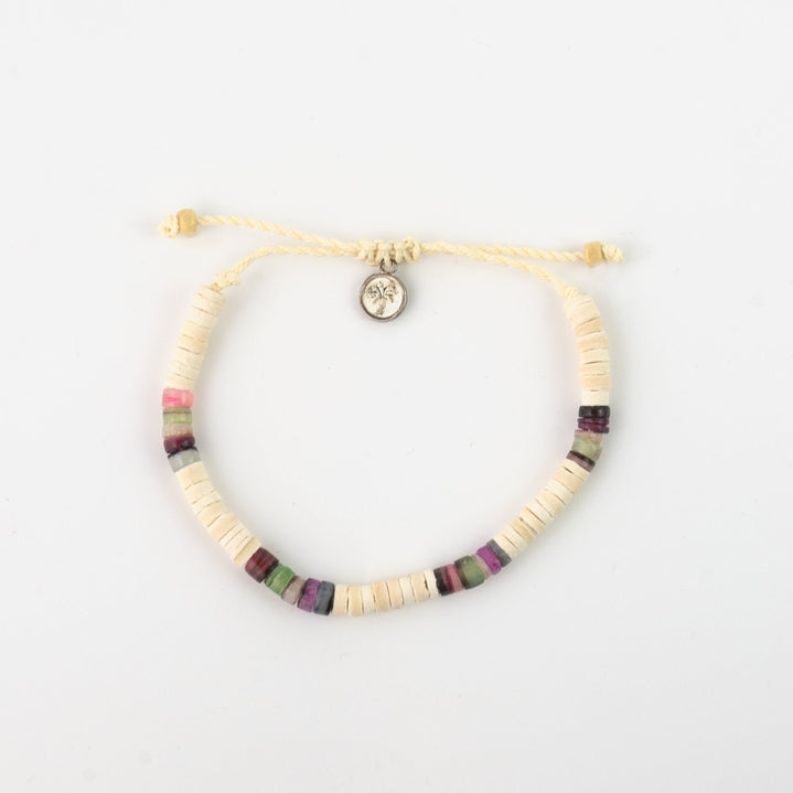 Putih Surf Bead Bracelet