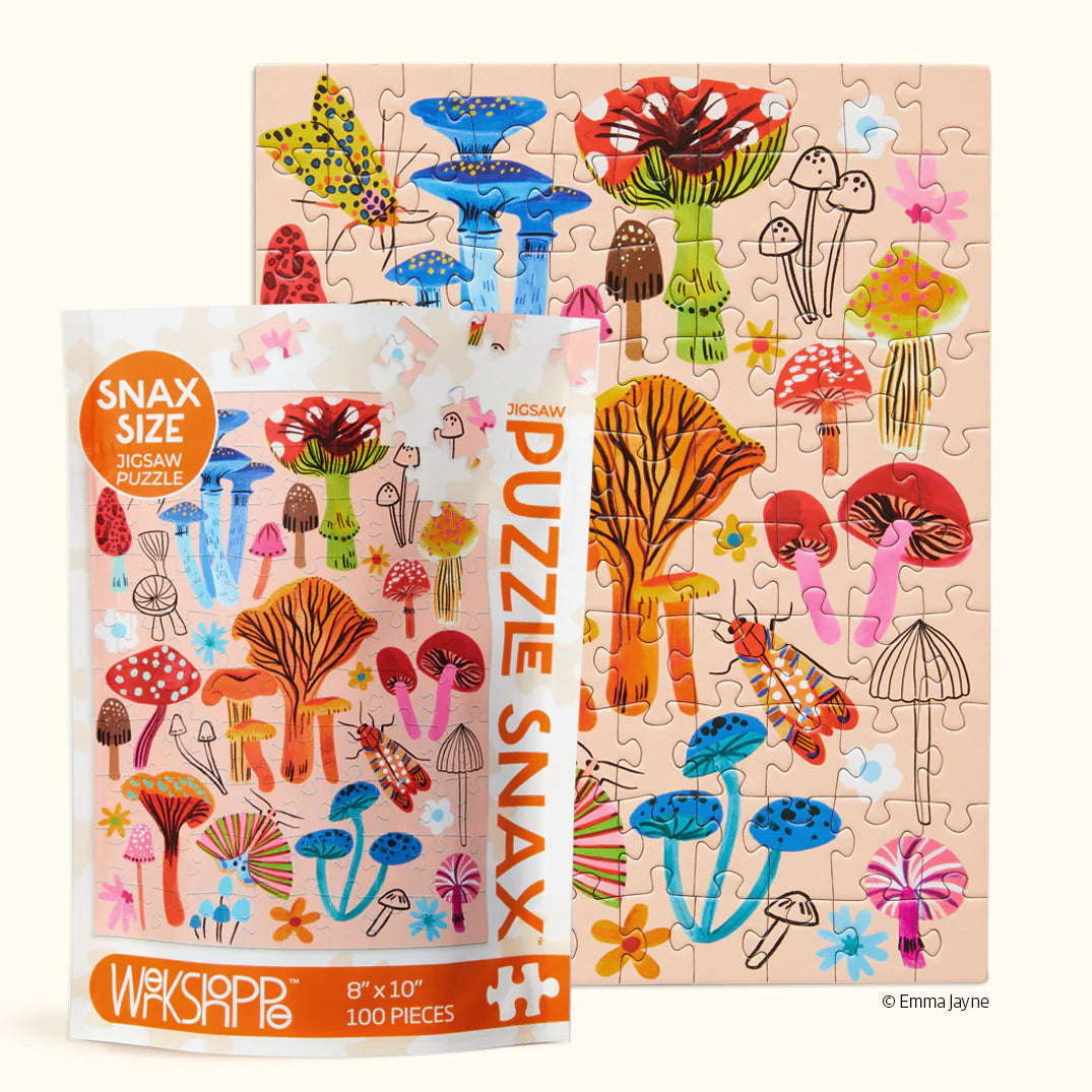 Mushroom Patch 100 Piece Mini Puzzle