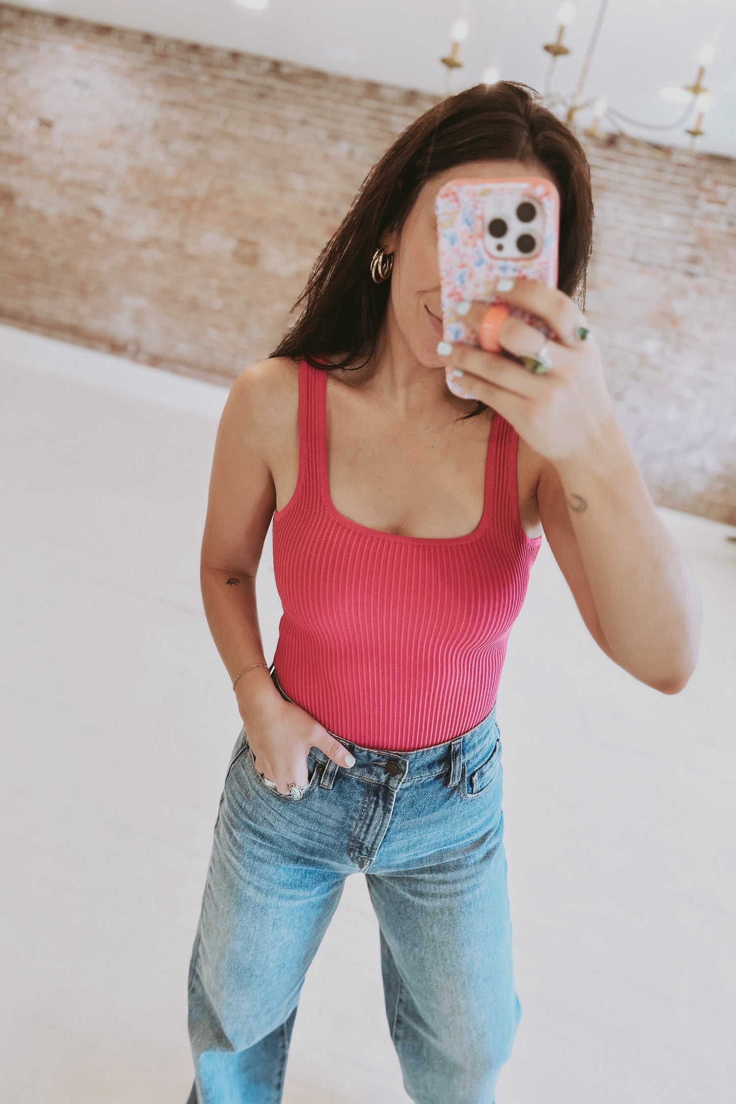 Sculpting Square Neck Bodysuit