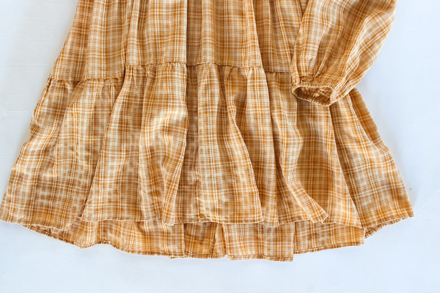Plaid Harvest Tiered Dress