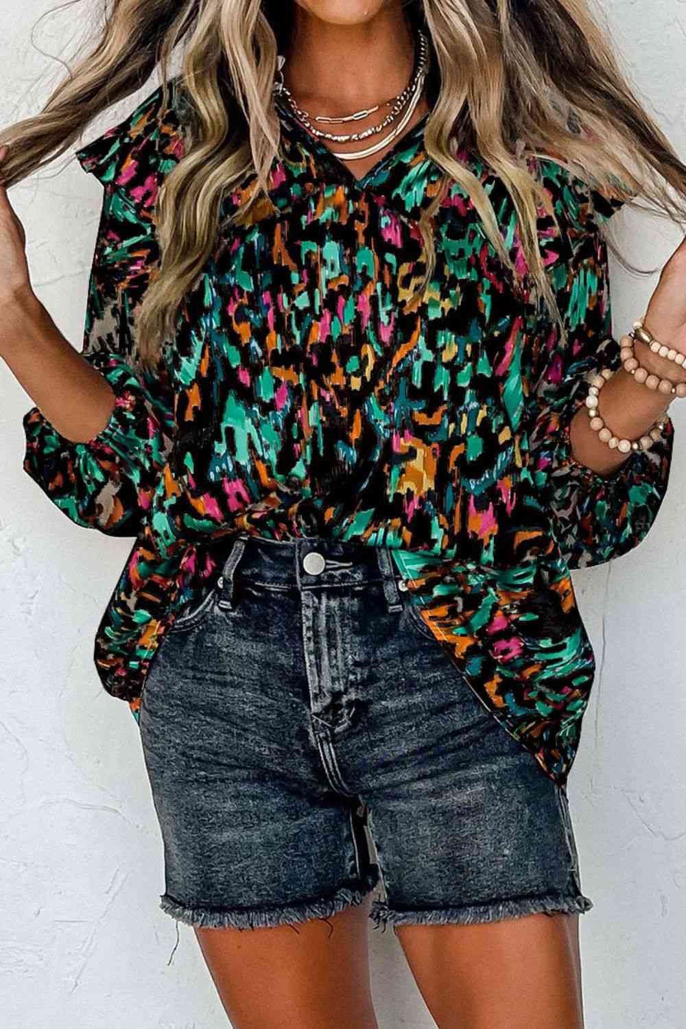 Honey Hush Ruffled Blouse