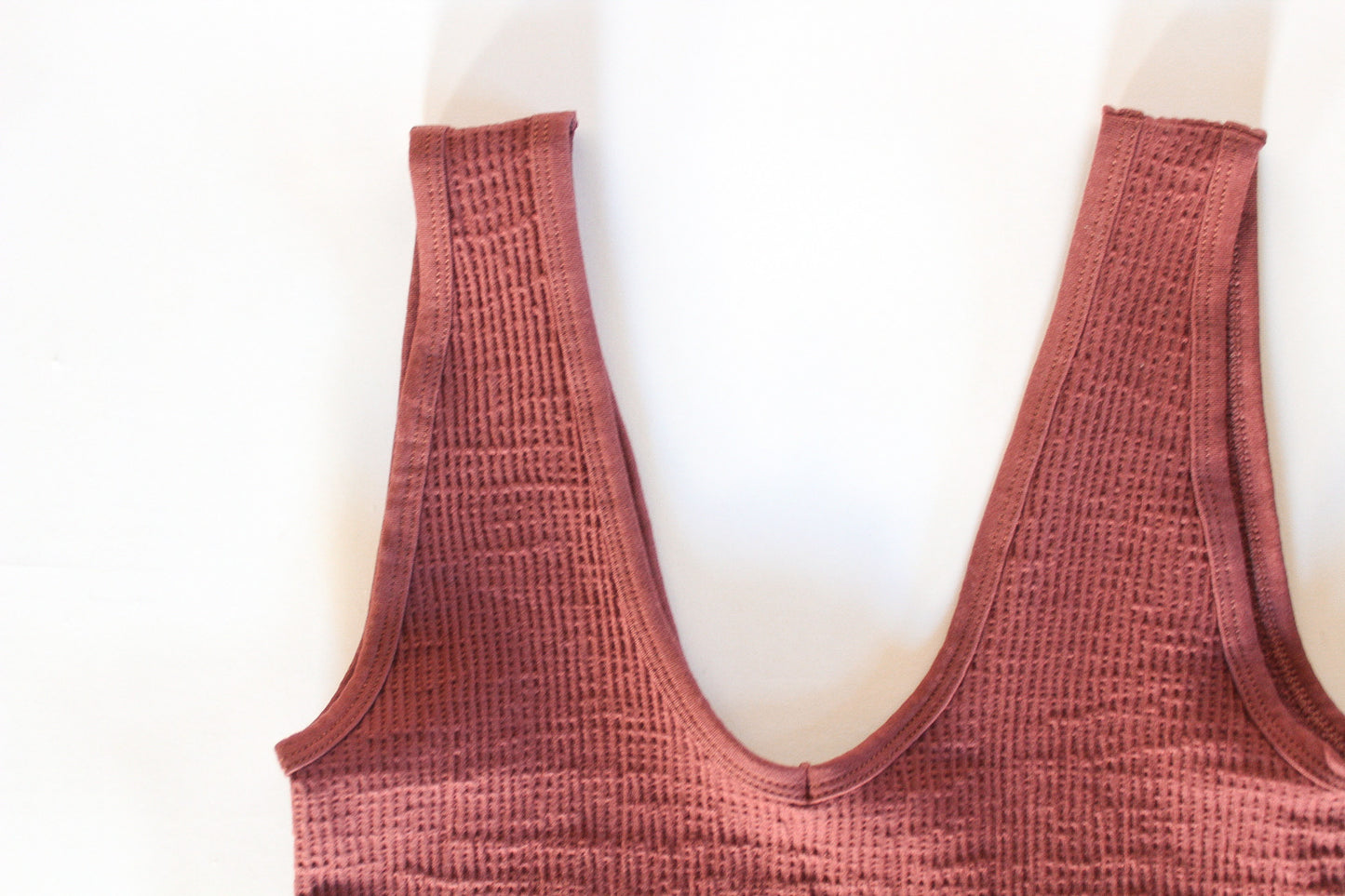 Waffle Ribbed Cropped Cami