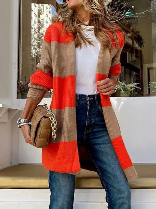 The Bria Wide Stripe Cardigan