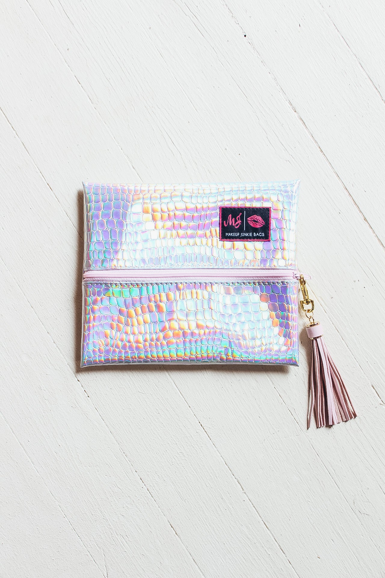 Makeup Junkie Bags - Holographic Gator