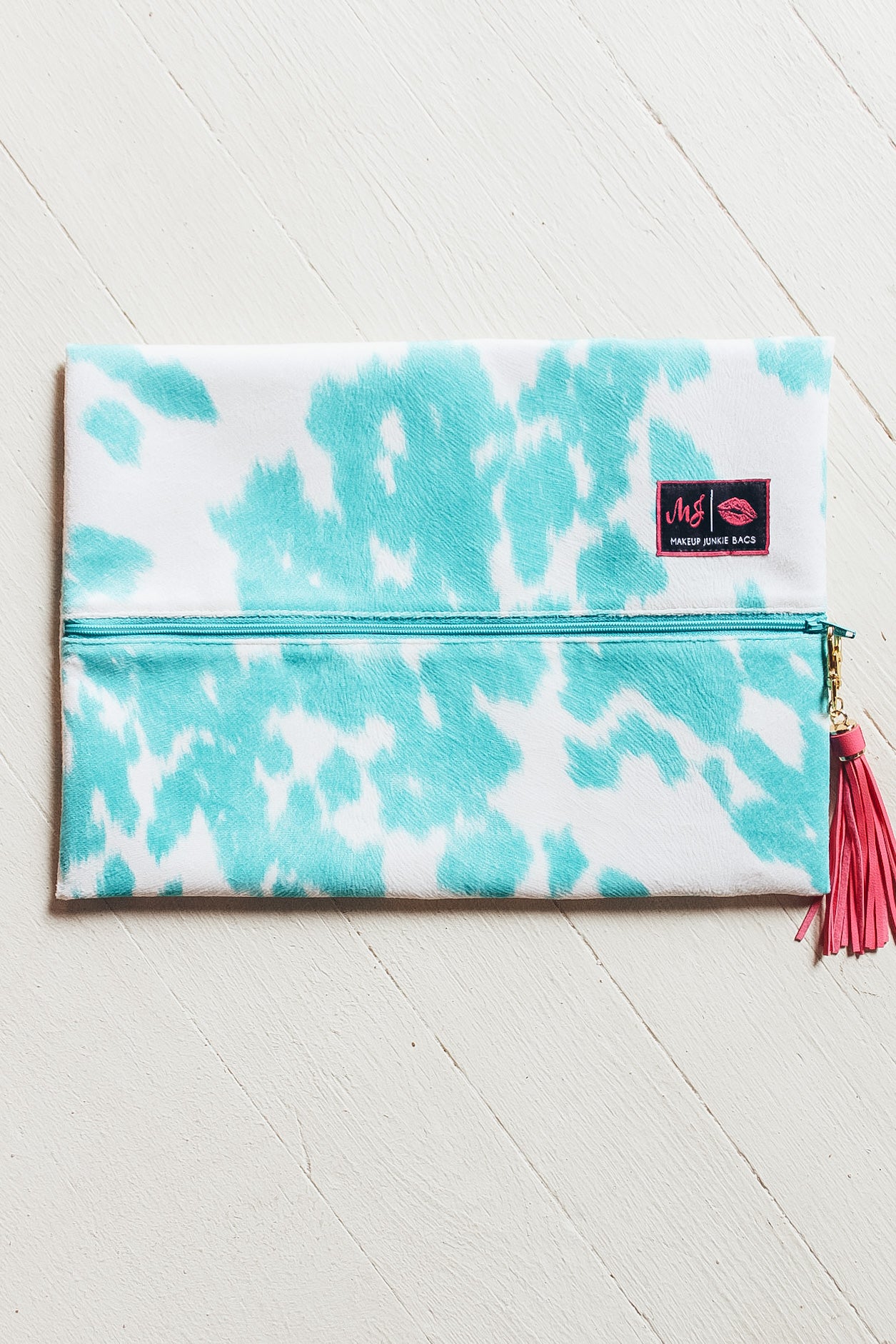 Makeup Junkie Bags - Bonnie Turquoise Hide