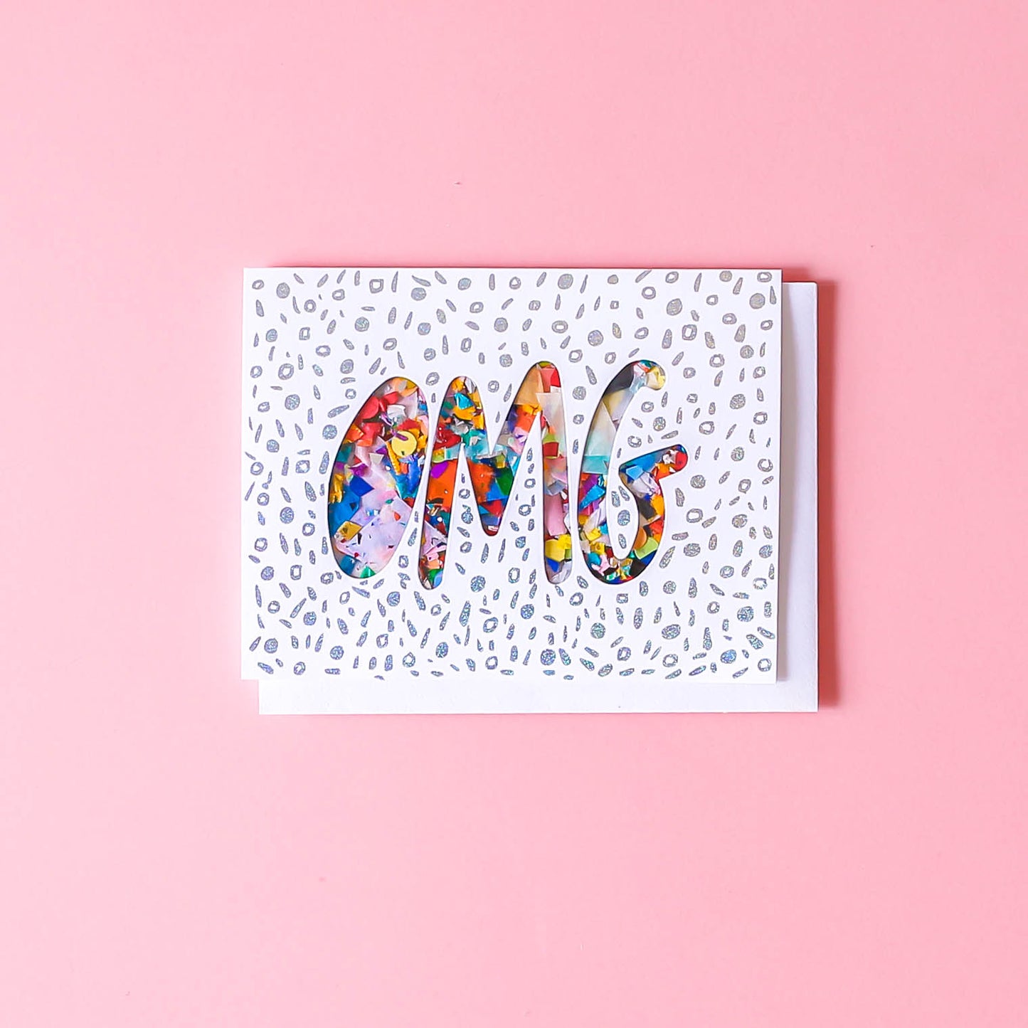 Thimblepress - Confetti Card OMG Greeting Card
