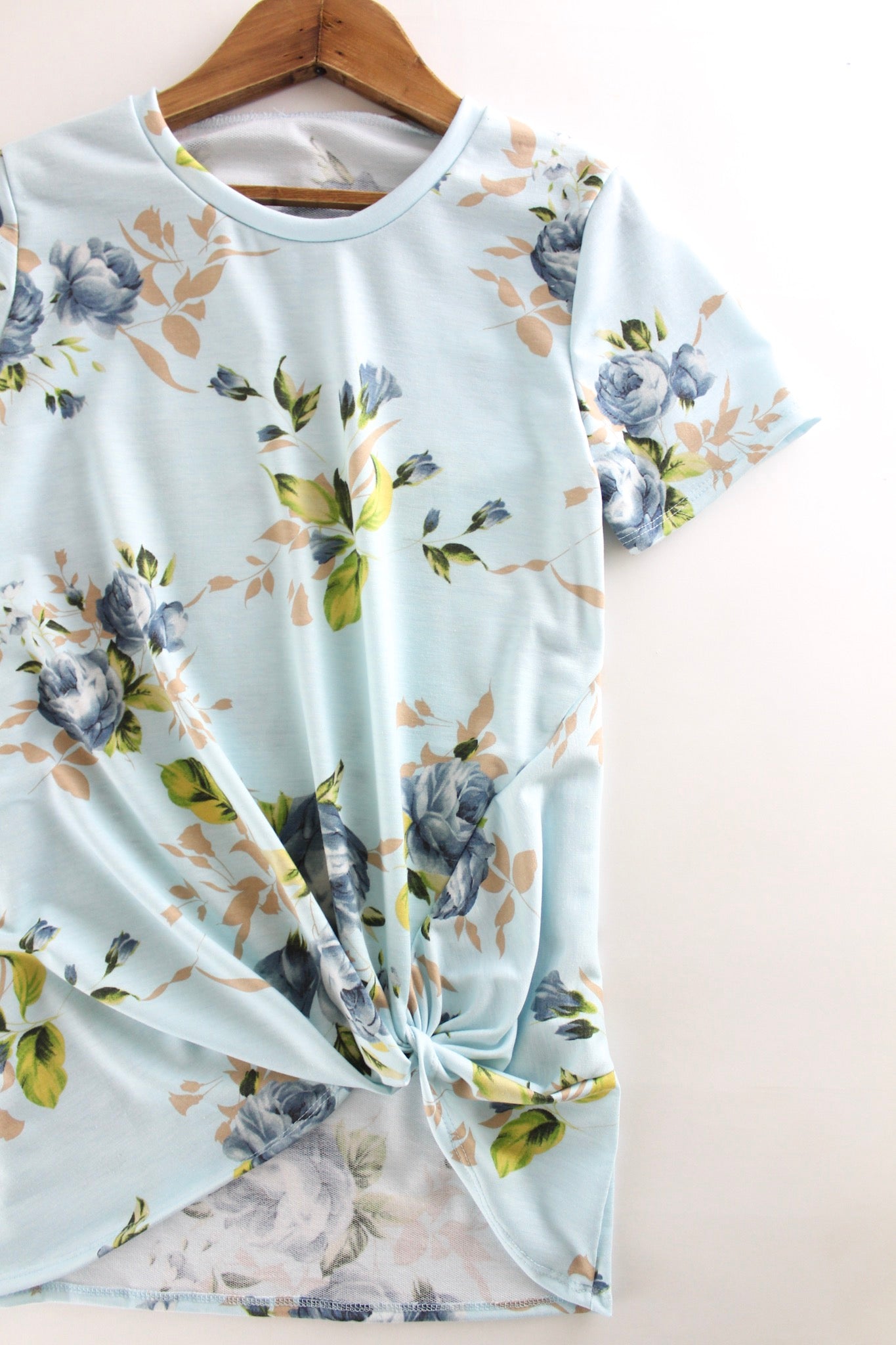Light Blue Floral Top