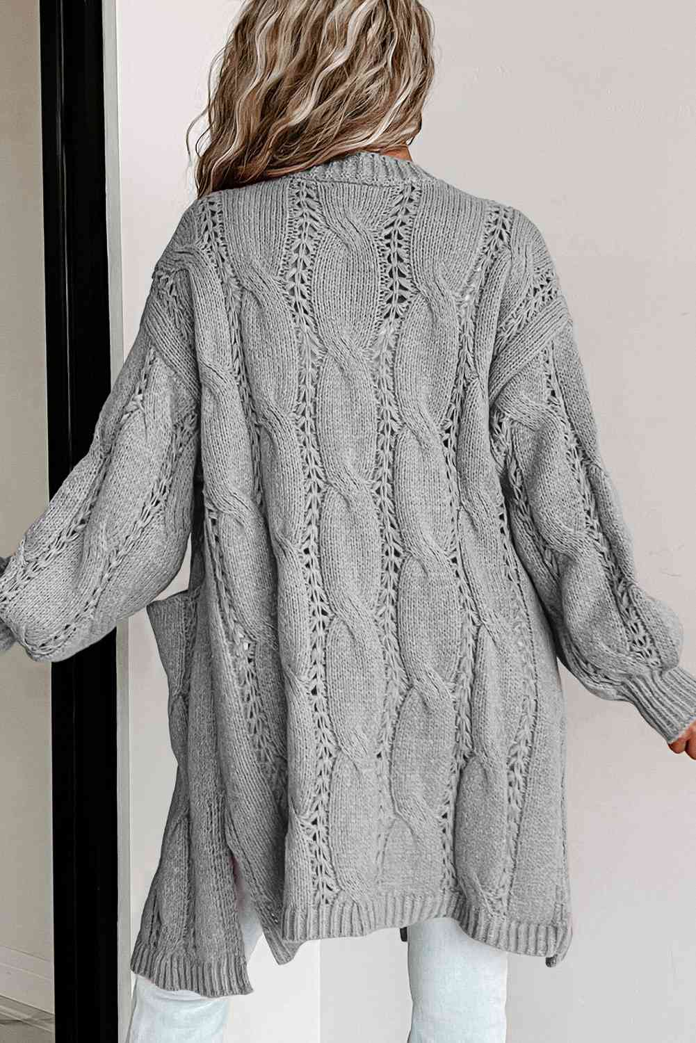 Sweater Weather Essential Cable Knit Cardi