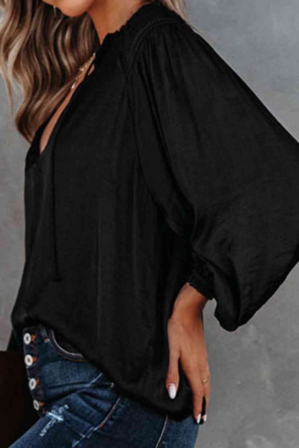 Mable Sliky Long Sleeve Blouse