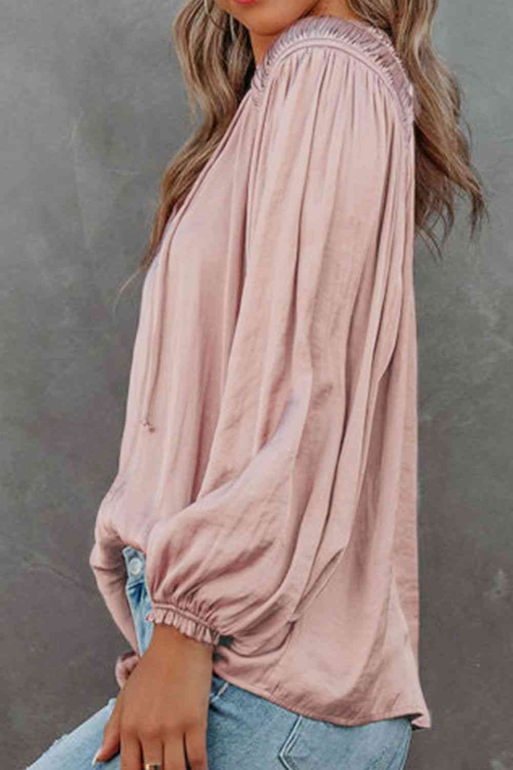 Mable Sliky Long Sleeve Blouse