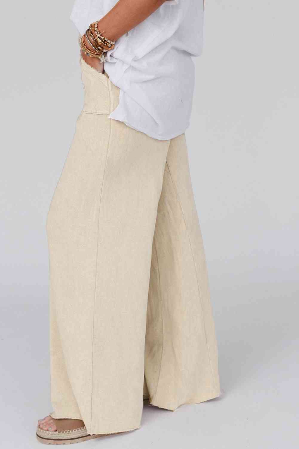 Weekend Wanderer Wide Leg Pocketed Pants