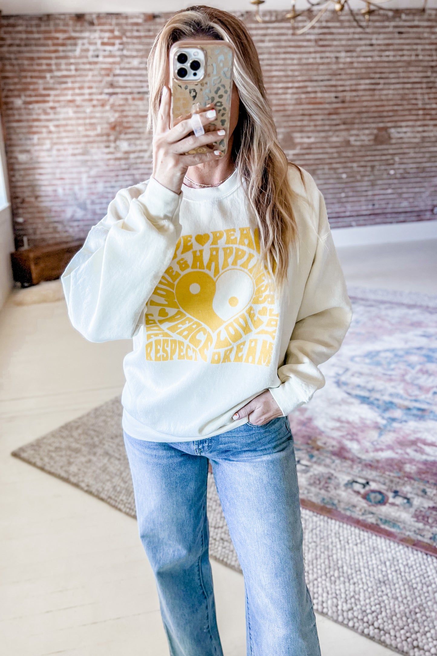 Affirmations Graphic Crewneck Pullover