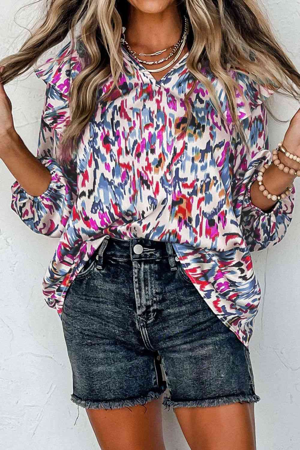Honey Hush Ruffled Blouse
