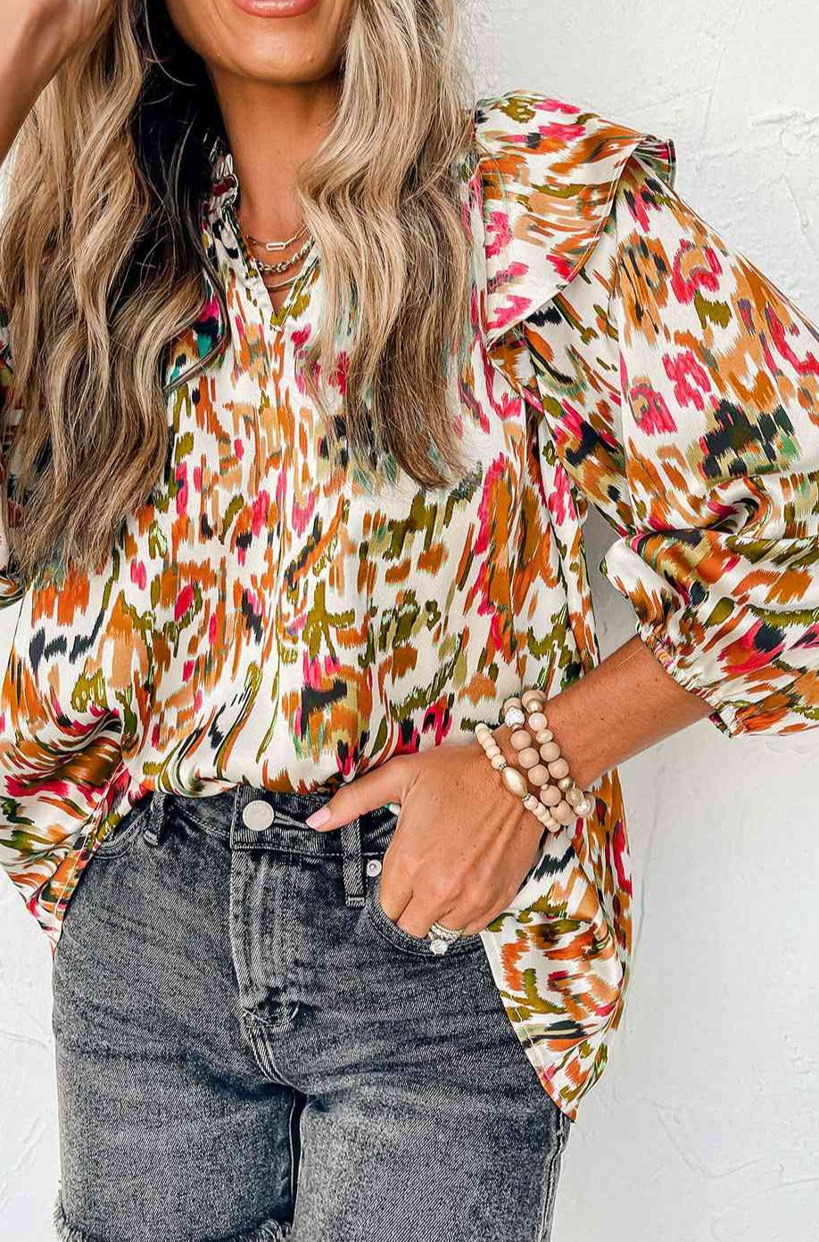 Honey Hush Ruffled Blouse