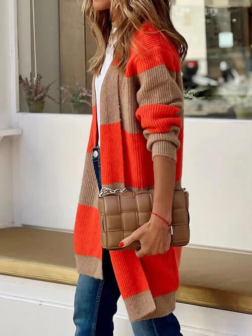 The Bria Wide Stripe Cardigan