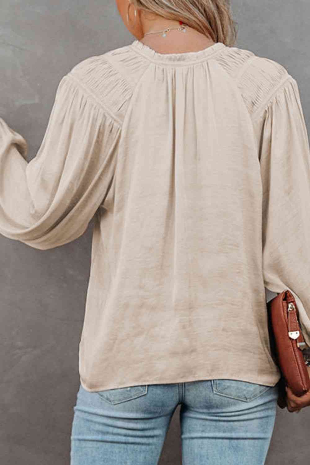 Mable Sliky Long Sleeve Blouse