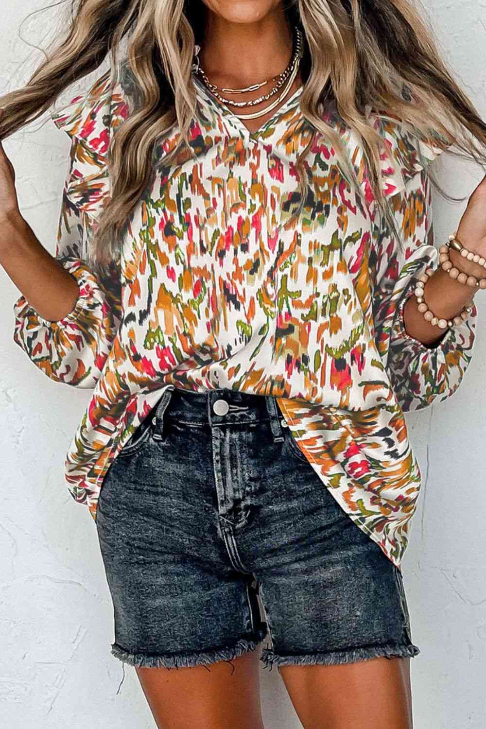 Honey Hush Ruffled Blouse