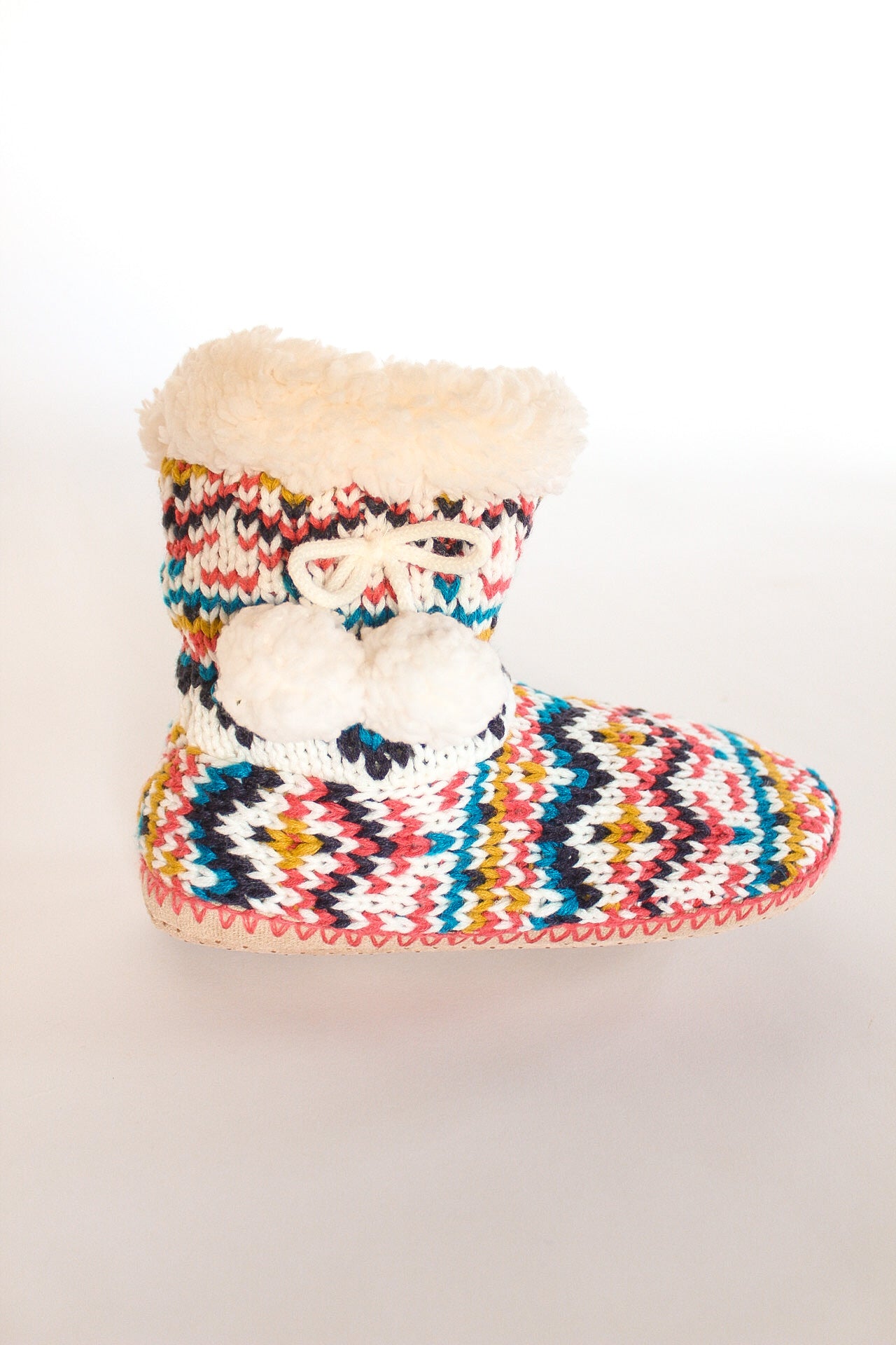 Hand Knit Indoor Slipper Boots