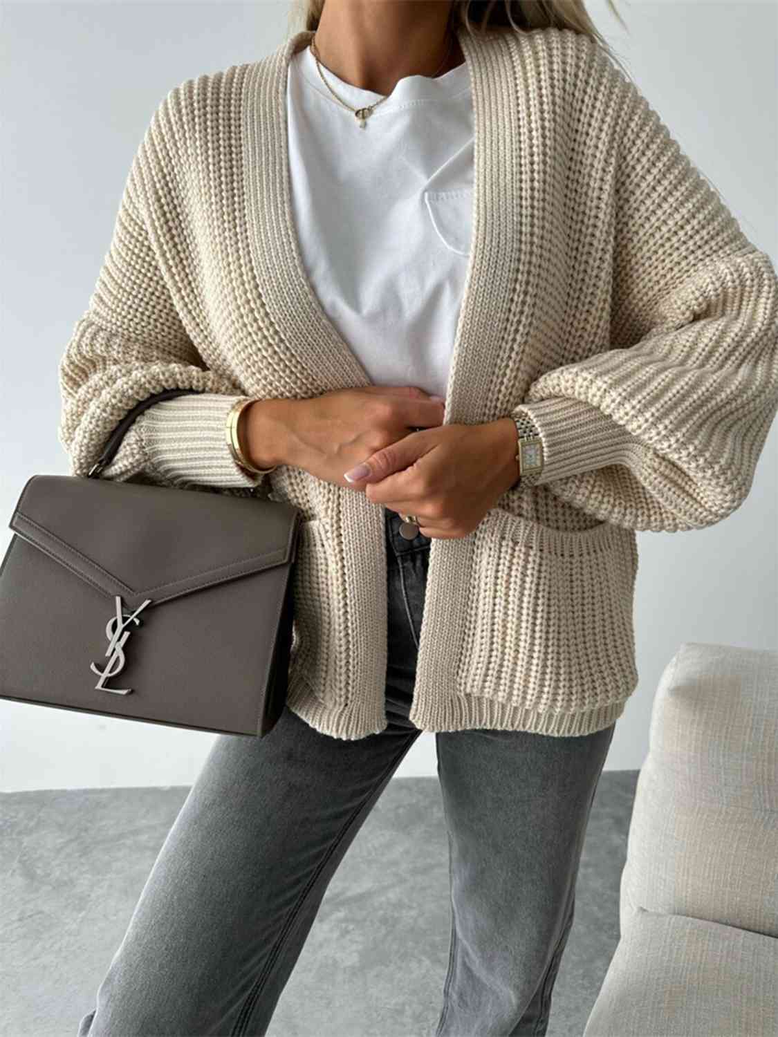 Steele Bubble Sleeve Cardigan