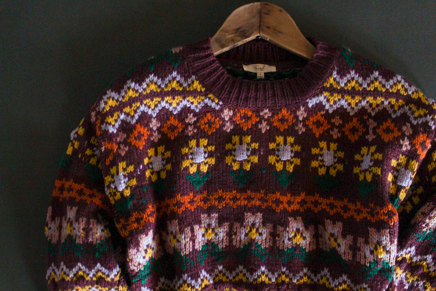 Vibrant Florals Cozy Sweater