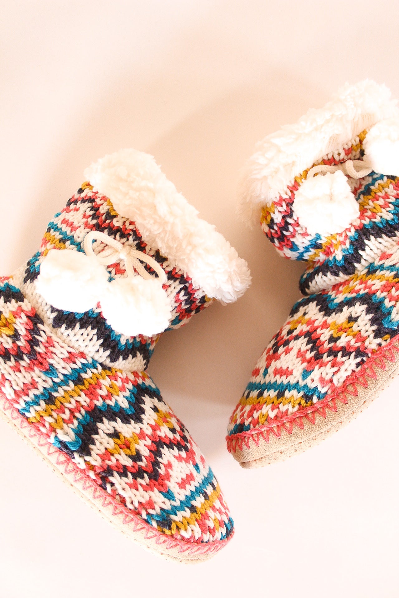 Hand Knit Indoor Slipper Boots