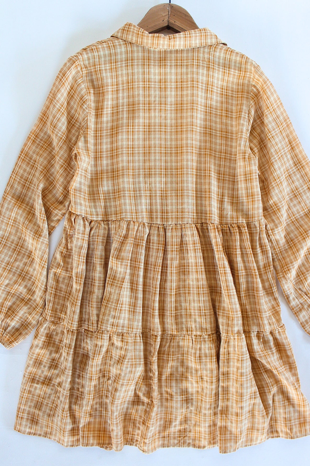 Plaid Harvest Tiered Dress